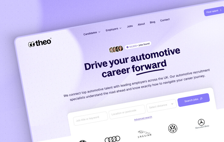 theo Automotive Recruitment - New Website Launch